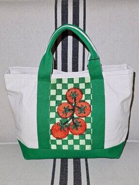 America & Beyond Beaded Tomato Small Boat Tote